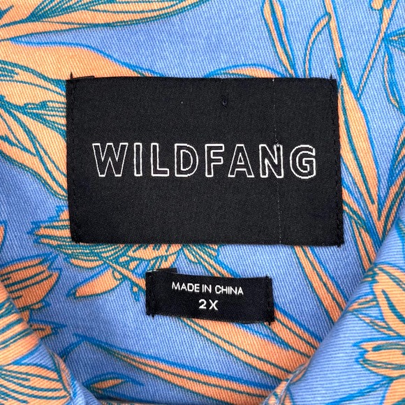 WILDFANG The Essential Sleeveless Coverall Sz 2X Blue Orange Floral Stretch - Picture 3 of 16